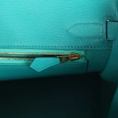 HERMÈS Pre-owned Hermes Birkin 30 Bleu Paon Epsom Gold Hardware | Thumbnail 9 HERMÈS Pre-owned Hermes Birkin 30 Bleu Paon Epsom Gold Hardware | Thumbnail 9