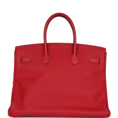 HERMÈS Pre-owned Hermes Birkin 35 Rouge Casaque Epsom Gold Hardware | Thumbnail 4 HERMÈS Pre-owned Hermes Birkin 35 Rouge Casaque Epsom Gold Hardware | Thumbnail 4