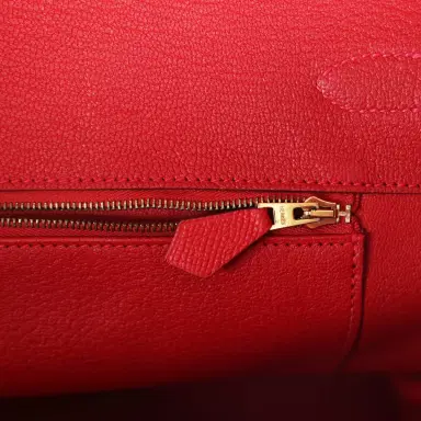 HERMÈS Pre-owned Hermes Birkin 35 Rouge Casaque Epsom Gold Hardware | Thumbnail 9 HERMÈS Pre-owned Hermes Birkin 35 Rouge Casaque Epsom Gold Hardware | Thumbnail 9