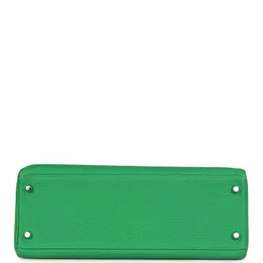 HERMÈS Pre-owned Hermes Kelly Retourne 32 Bambou Togo Palladium Hardware | Thumbnail 6 HERMÈS Pre-owned Hermes Kelly Retourne 32 Bambou Togo Palladium Hardware | Thumbnail 6