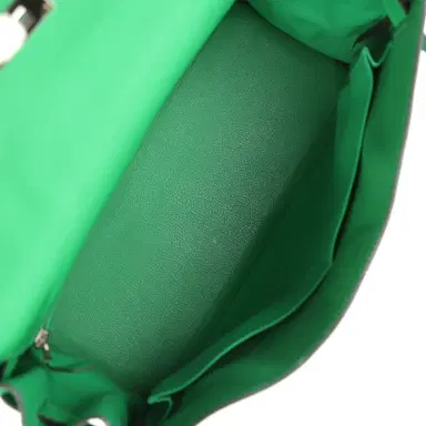 HERMÈS Pre-owned Hermes Kelly Retourne 32 Bambou Togo Palladium Hardware | Thumbnail 8 HERMÈS Pre-owned Hermes Kelly Retourne 32 Bambou Togo Palladium Hardware | Thumbnail 8