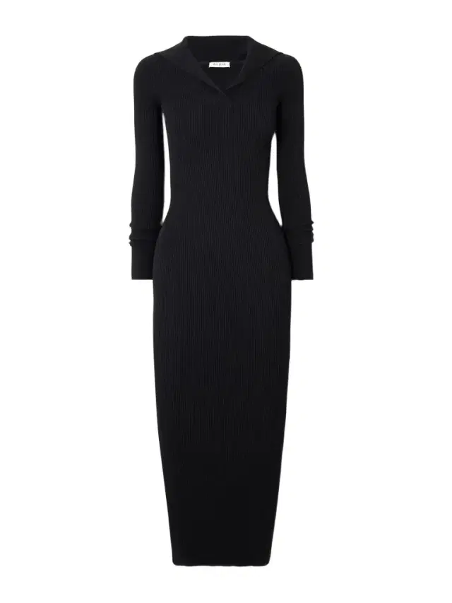 Alaïa Hooded Ribbed-knit Midi Dress