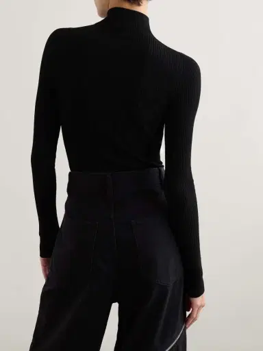 Alaïa Ribbed-knit Turtleneck Bodysuit | Thumbnail 3 Alaïa Ribbed-knit Turtleneck Bodysuit | Thumbnail 3