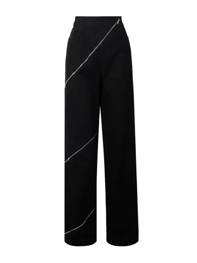 Alaïa Zip-embellished Wide-leg Jeans