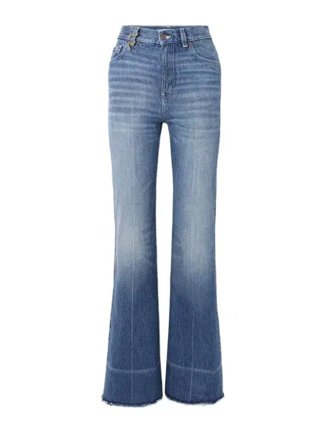 Snake Frayed Embellished Straight-leg Jeans