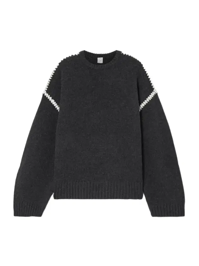 Oversized Embroidered Wool And Cashmere-blend Sweater