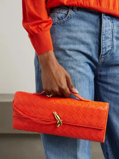 Bottega Veneta Andiamo Long Intrecciato Leather Clutch | Thumbnail 2