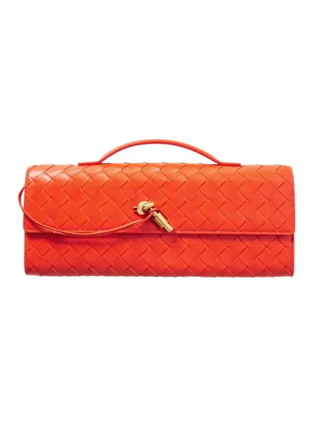 Andiamo Long Intrecciato Leather Clutch