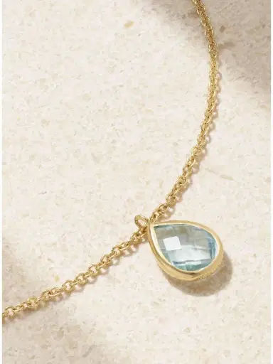 Mateo 14-karat Gold Topaz Anklet | Thumbnail 4 Mateo 14-karat Gold Topaz Anklet | Thumbnail 4