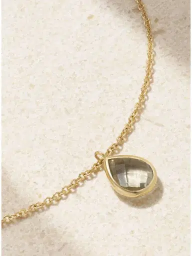 Mateo 14-karat Gold Amethyst Anklet | Thumbnail 4