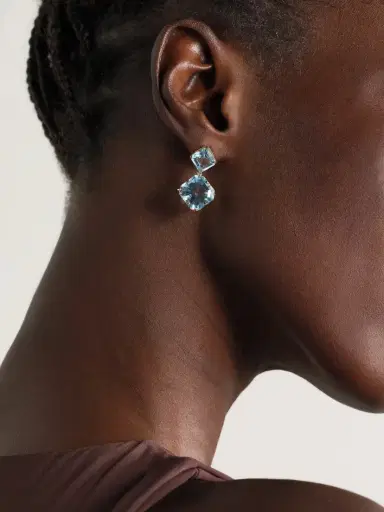 Mateo 14-karat Gold Topaz Earrings | Thumbnail 2