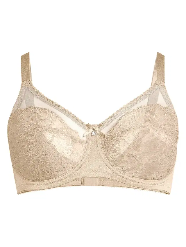 Women's Retro Chic Full-Coverage Underwire Bra - Toast