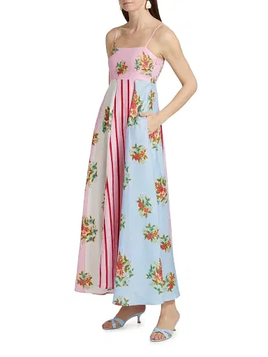 ASTON STUDIO Women's Lucille Belted Floral Linen Shirtdress - Multi Bouquet - Size 4 | Thumbnail 2 ASTON STUDIO Women's Lucille Belted Floral Linen Shirtdress - Multi Bouquet - Size 4 | Thumbnail 2