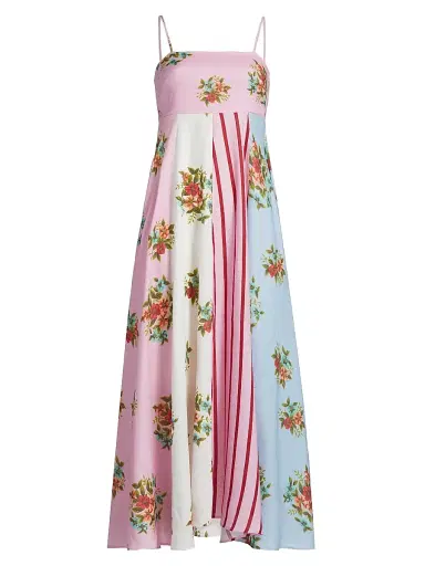 ASTON STUDIO Women's Lucille Belted Floral Linen Shirtdress - Multi Bouquet - Size 4 | Thumbnail 1 ASTON STUDIO Women's Lucille Belted Floral Linen Shirtdress - Multi Bouquet - Size 4 | Thumbnail 1