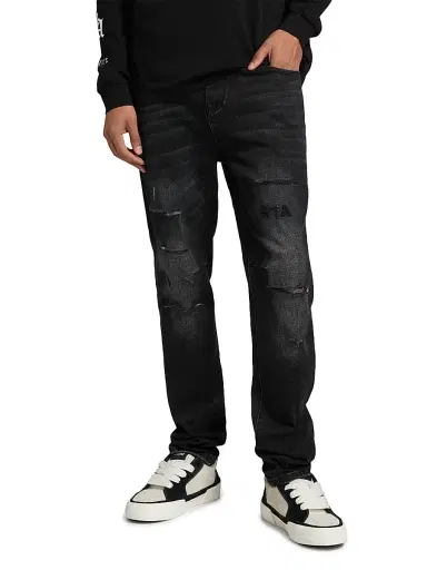 RTA Men's Bryant Distressed Skinny Jeans - Distressed Grey - Size 30 | Thumbnail 3