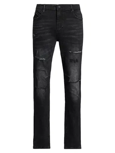 RTA Men's Bryant Distressed Skinny Jeans - Distressed Grey - Size 30 | Thumbnail 1