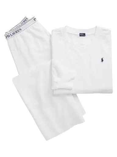Polo Ralph Lauren Women's French Terry 2-Piece Pajama Set | Thumbnail 1 Polo Ralph Lauren Women's French Terry 2-Piece Pajama Set | Thumbnail 1