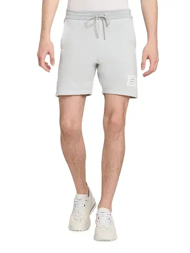 Thom Browne Men's Engineered 4 Bar Loopback Jersey Sweat Shorts - Pale Grey - Size XXL | Thumbnail 3 Thom Browne Men's Engineered 4 Bar Loopback Jersey Sweat Shorts - Pale Grey - Size XXL | Thumbnail 3