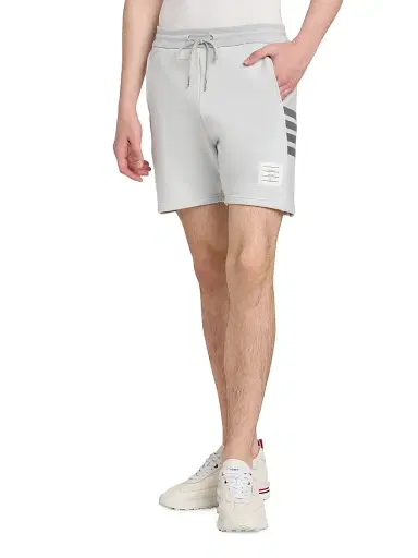 Thom Browne Men's Engineered 4 Bar Loopback Jersey Sweat Shorts - Pale Grey - Size XXL | Thumbnail 4 Thom Browne Men's Engineered 4 Bar Loopback Jersey Sweat Shorts - Pale Grey - Size XXL | Thumbnail 4
