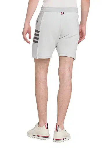 Thom Browne Men's Engineered 4 Bar Loopback Jersey Sweat Shorts - Pale Grey - Size XXL | Thumbnail 5 Thom Browne Men's Engineered 4 Bar Loopback Jersey Sweat Shorts - Pale Grey - Size XXL | Thumbnail 5