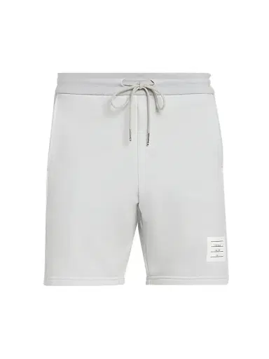 Thom Browne Men's Engineered 4 Bar Loopback Jersey Sweat Shorts - Pale Grey - Size XXL | Thumbnail 1 Thom Browne Men's Engineered 4 Bar Loopback Jersey Sweat Shorts - Pale Grey - Size XXL | Thumbnail 1