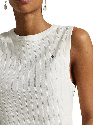 Polo Ralph Lauren Women's Polo Pointelle Cami Short Pajamas | Thumbnail 6 Polo Ralph Lauren Women's Polo Pointelle Cami Short Pajamas | Thumbnail 6