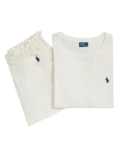 Polo Ralph Lauren Women's Polo Pointelle Cami Short Pajamas | Thumbnail 1 Polo Ralph Lauren Women's Polo Pointelle Cami Short Pajamas | Thumbnail 1