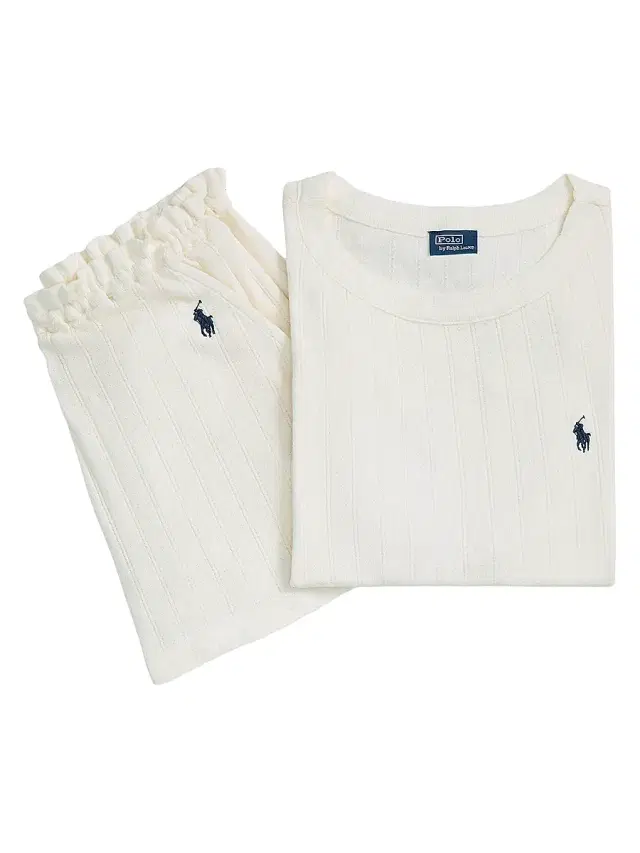 Polo Ralph Lauren Women's Polo Pointelle Cami Short Pajamas - Egret