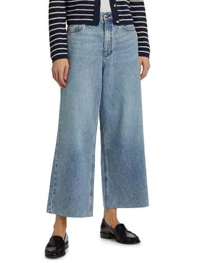 rag & bone Women's Andi Featherweight High-Rise Ankle Jeans - Beacon | Thumbnail 3