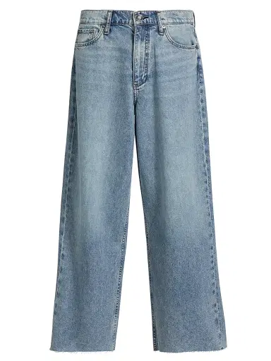 rag & bone Women's Andi Featherweight High-Rise Ankle Jeans - Beacon | Thumbnail 1