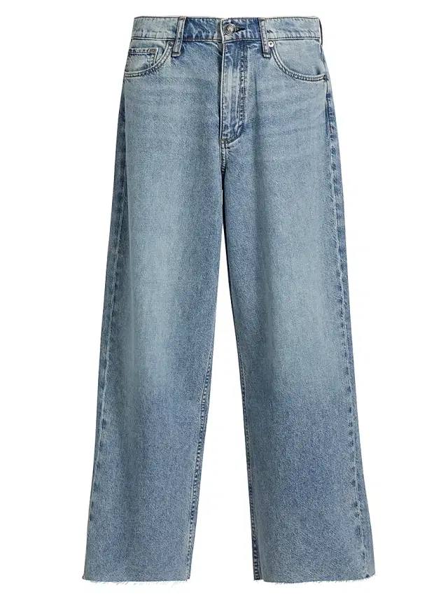 rag & bone Women's Andi Featherweight High-Rise Ankle Jeans - Beacon