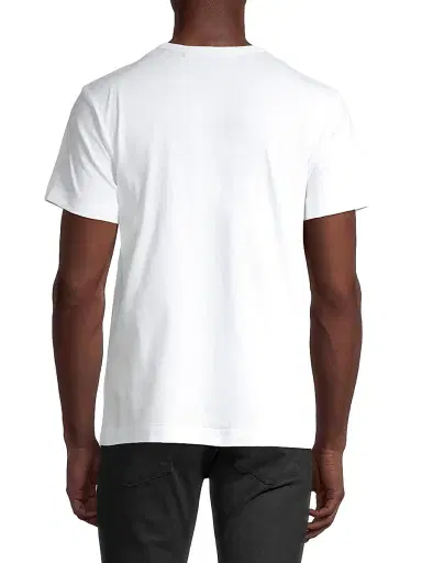 Comme des Garçons PLAY Men's Play Multi Heart Graphic T-Shirt - White - Size Small | Thumbnail 5