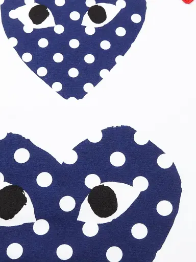 Comme des Garçons PLAY Men's Double Polka-Dot Heart Tee | Thumbnail 6 Comme des Garçons PLAY Men's Double Polka-Dot Heart Tee | Thumbnail 6