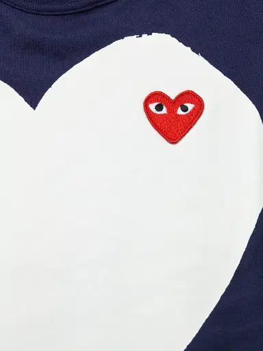 Comme des Garçons PLAY Men's Heart In Heart Graphic Tee - Navy - Size Small | Thumbnail 6 Comme des Garçons PLAY Men's Heart In Heart Graphic Tee - Navy - Size Small | Thumbnail 6