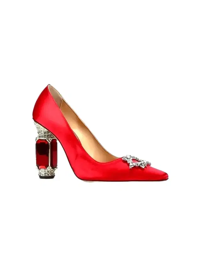 Nalebe Women's Aurum 102MM Satin Crystal-Embellished Pumps - Red
