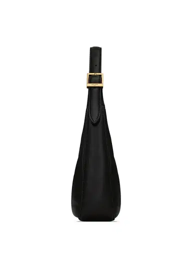 Saint Laurent Women's Calypso Mini Hobo Bag in Plunged Lambskin - Black | Thumbnail 4 Saint Laurent Women's Calypso Mini Hobo Bag in Plunged Lambskin - Black | Thumbnail 4