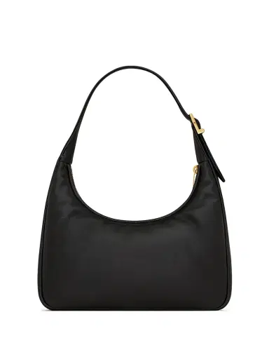 Saint Laurent Women's Calypso Mini Hobo Bag in Plunged Lambskin - Black | Thumbnail 6 Saint Laurent Women's Calypso Mini Hobo Bag in Plunged Lambskin - Black | Thumbnail 6