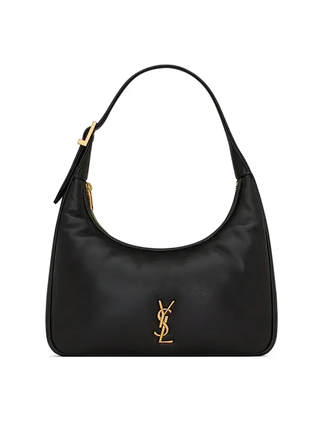 Women's Calypso Mini Hobo Bag in Plunged Lambskin - Black