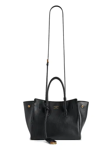 Balenciaga Women's Hampton Mini Carry All Bag in Smooth Calfskin - Black | Thumbnail 4 Balenciaga Women's Hampton Mini Carry All Bag in Smooth Calfskin - Black | Thumbnail 4