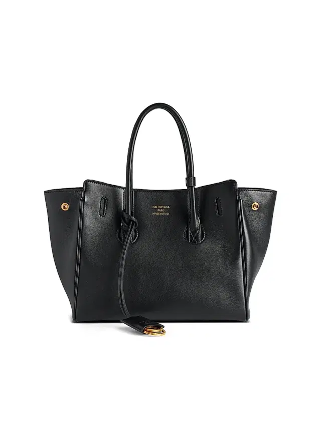 Women's Hampton Mini Carry All Bag in Smooth Calfskin - Black