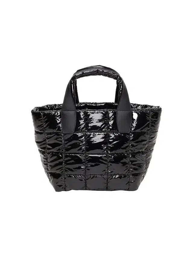 Vee Collective Women's Porter  Quilted Tote Bag - Black Vinyl