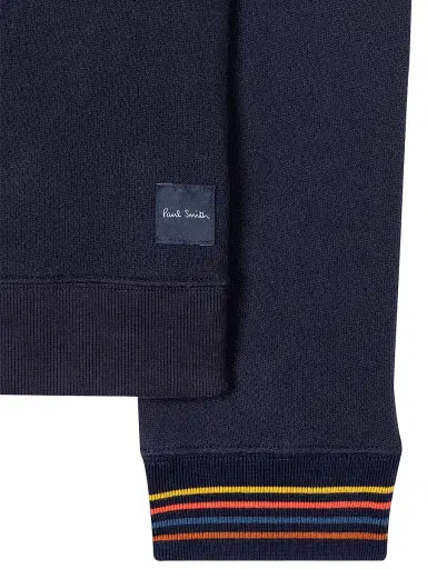 Paul Smith Men's Artist Long-Sleeve Sweatshirt - Inky | Thumbnail 3 Paul Smith Men's Artist Long-Sleeve Sweatshirt - Inky | Thumbnail 3