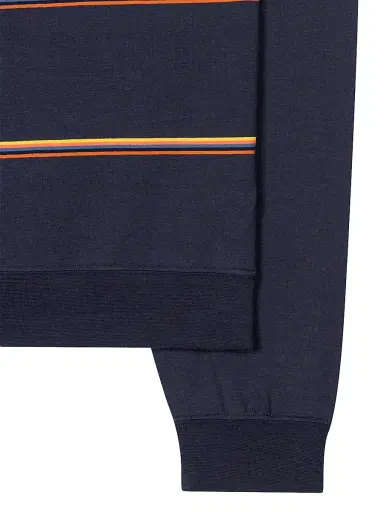 Paul Smith Men's Striped Cotton Pajama Top - Dark Navy - Size XL | Thumbnail 2