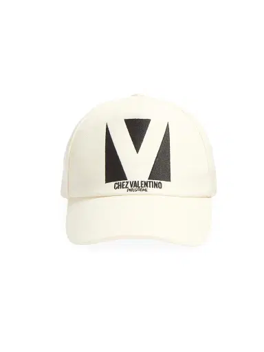 Valentino Garavani Men's Chez Cotton Baseball Cap with Embroidery | Thumbnail 1 Valentino Garavani Men's Chez Cotton Baseball Cap with Embroidery | Thumbnail 1