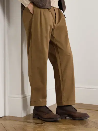 Edward Green Ambleside Waxed-Suede Boots - Men | Thumbnail 2