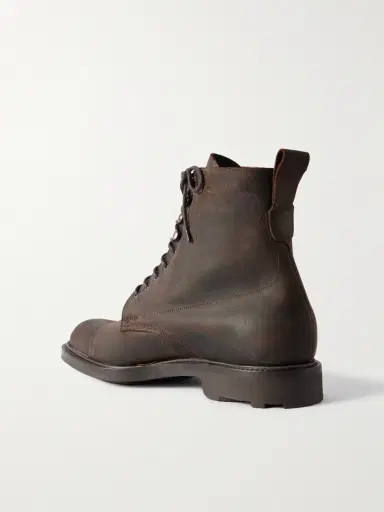 Edward Green Ambleside Waxed-Suede Boots - Men | Thumbnail 4
