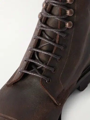 Edward Green Ambleside Waxed-Suede Boots - Men | Thumbnail 5