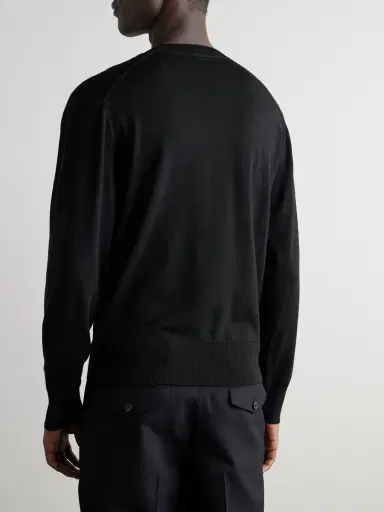 AMI PARIS ADC Logo-Embroidered Merino Wool Sweater - Men | Thumbnail 4 AMI PARIS ADC Logo-Embroidered Merino Wool Sweater - Men | Thumbnail 4