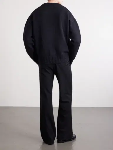 AMI PARIS Logo-Intarsia Virgin Wool Cardigan - Men | Thumbnail 3 AMI PARIS Logo-Intarsia Virgin Wool Cardigan - Men | Thumbnail 3