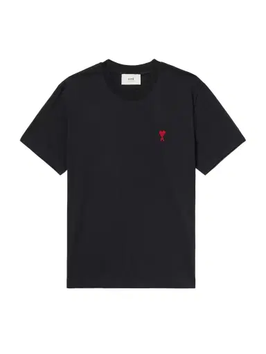 AMI PARIS Logo-Embroidered Stretch Organic Cotton-Jersey T-Shirt - Men | Thumbnail 1 AMI PARIS Logo-Embroidered Stretch Organic Cotton-Jersey T-Shirt - Men | Thumbnail 1